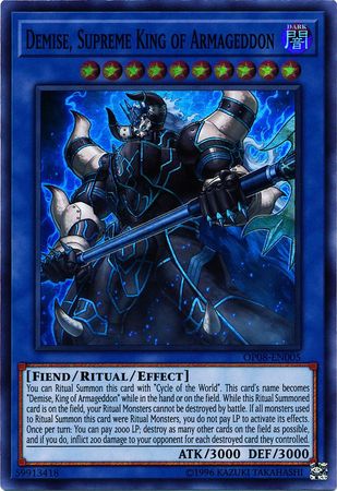 Demise, Supreme King of Armageddon [OP08-EN005] Super Rare | The CG Realm