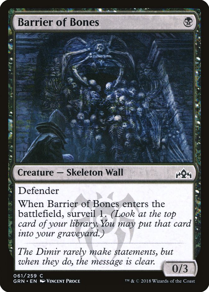 Barrier of Bones [Guilds of Ravnica] | The CG Realm