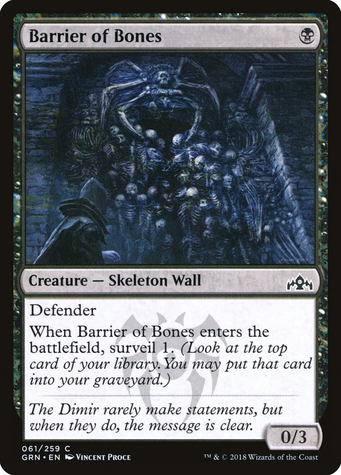 Barrier of Bones [Guilds of Ravnica] | The CG Realm