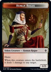 Human Rogue // Food (18) Double-Sided Token [Throne of Eldraine Tokens] | The CG Realm