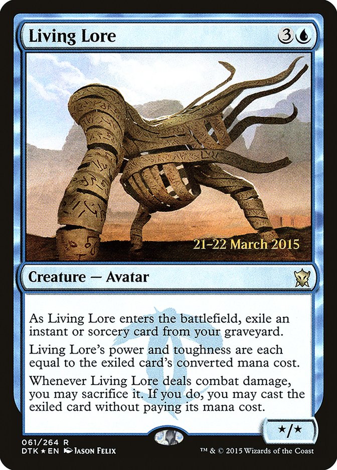 Living Lore  [Dragons of Tarkir Prerelease Promos] | The CG Realm