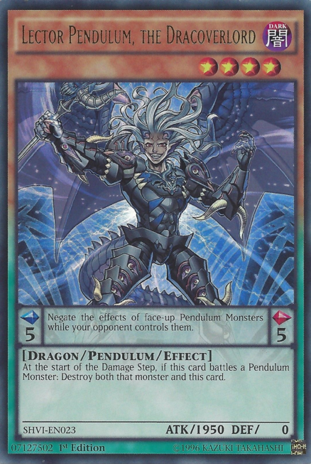 Lector Pendulum, the Dracoverlord [SHVI-EN023] Ultra Rare | The CG Realm