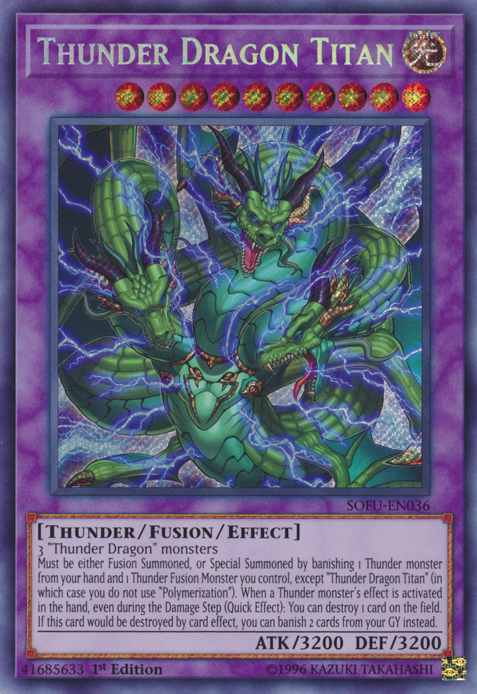 Thunder Dragon Titan [SOFU-EN036] Secret Rare | The CG Realm