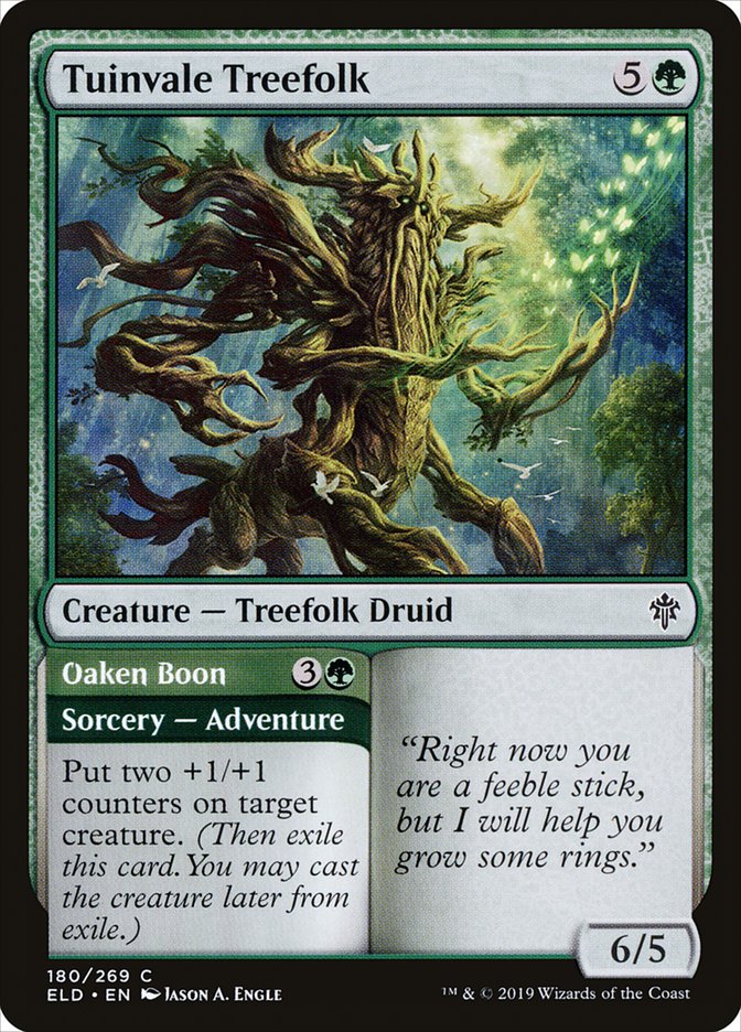 Tuinvale Treefolk // Oaken Boon [Throne of Eldraine] | The CG Realm