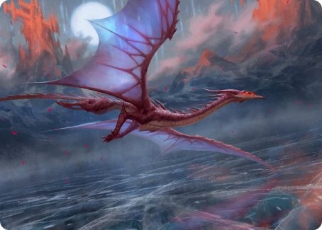 Manaform Hellkite Art Card [Innistrad: Crimson Vow Art Series] | The CG Realm