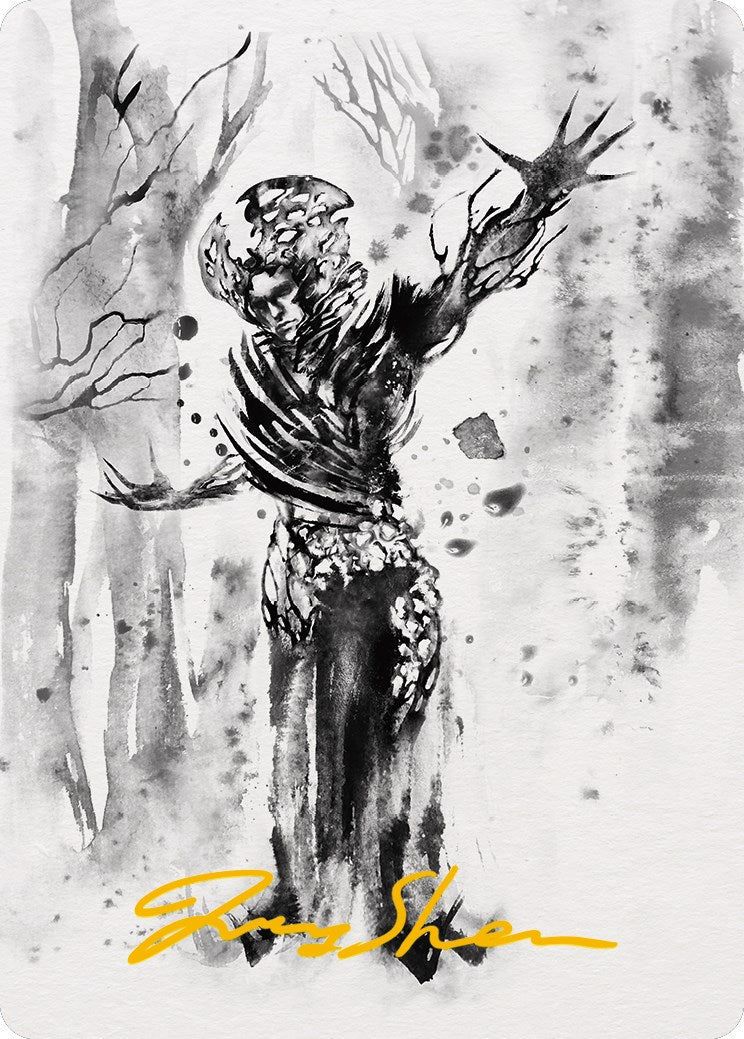 Rustvine Cultivator Art Card (Gold-Stamped Signature) [Phyrexia: All Will Be One Art Series] | The CG Realm
