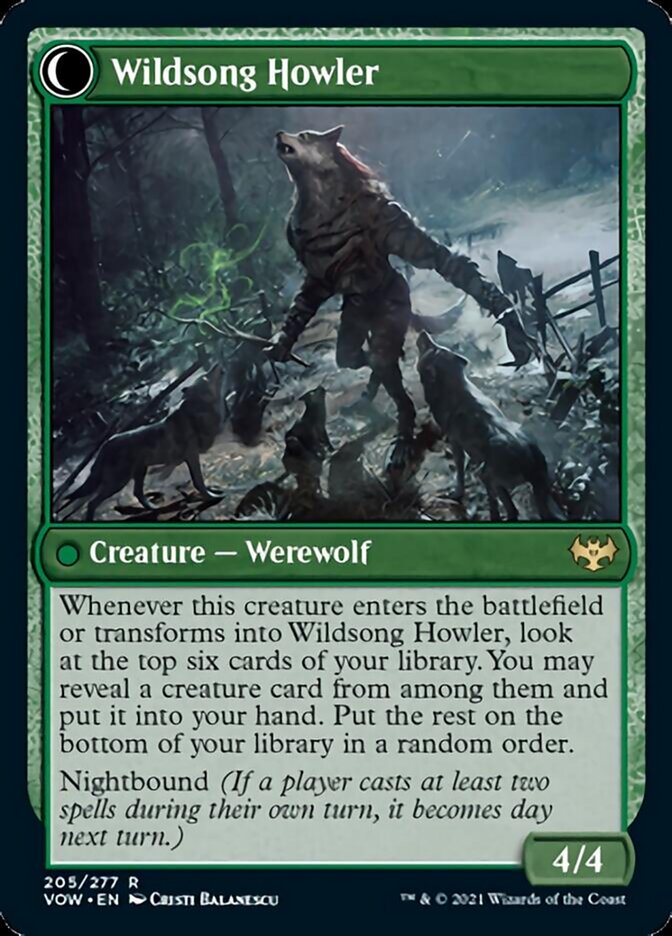 Howlpack Piper (VOW-205) - Innistrad: Crimson Vow: (Double Faced Transform)