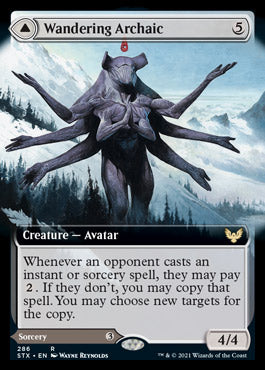 Wandering Archaic (Extended Art) (STX-286) - Strixhaven: School of Mages: (Extended Art)