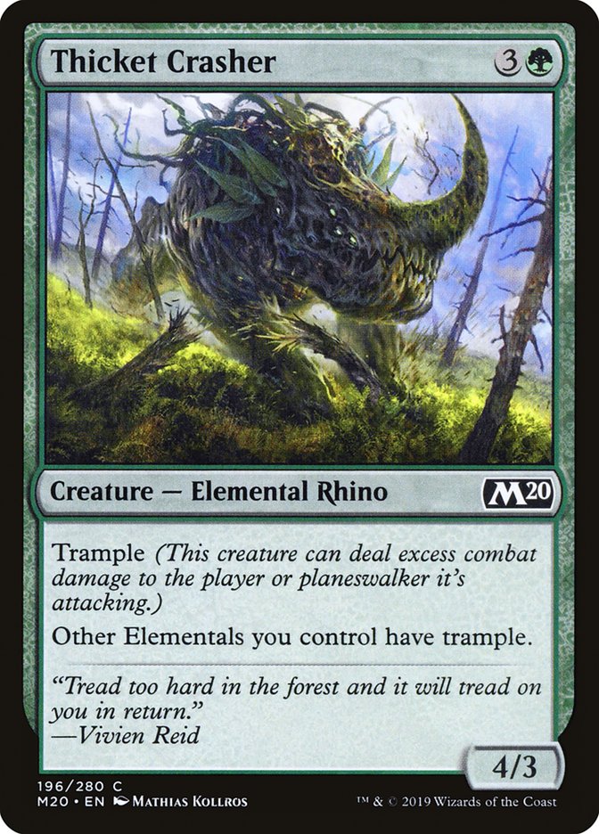 Thicket Crasher [Core Set 2020] | The CG Realm