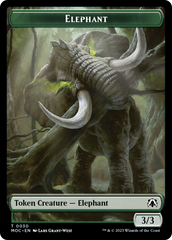 Elephant // City's Blessing Double-Sided Token [March of the Machine Commander Tokens] | The CG Realm