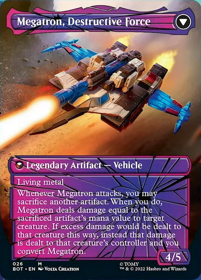 Megatron, Tyrant (Shattered Glass) (BOT-026) - Transformers: (convertdfc, shatteredglass) (Borderless)