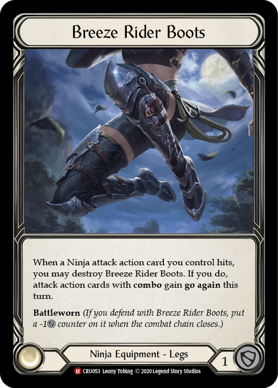 Breeze Rider Boots [CRU053] (Crucible of War)  1st Edition Cold Foil | The CG Realm