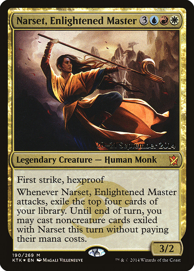 Narset, Enlightened Master [Khans of Tarkir Prerelease Promos] | The CG Realm