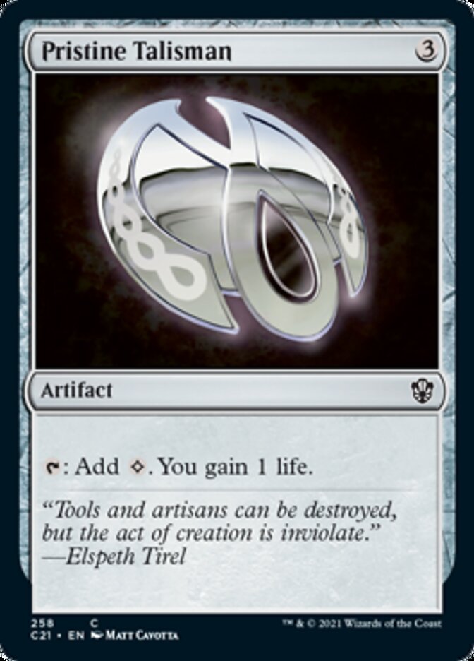 Pristine Talisman [Commander 2021] | The CG Realm
