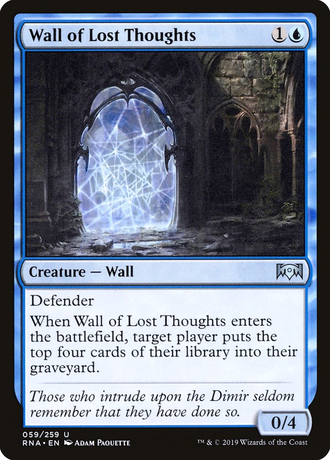 Wall of Lost Thoughts [Ravnica Allegiance] | The CG Realm