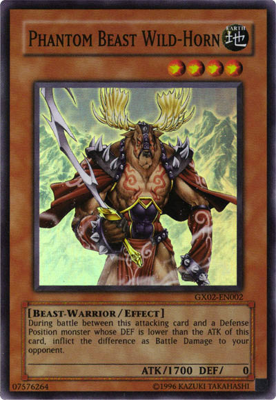 Phantom Beast Wild-Horn [GX02-EN002] Super Rare | The CG Realm