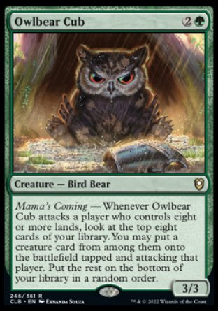 Owlbear Cub [Commander Legends: Battle for Baldur's Gate] | The CG Realm