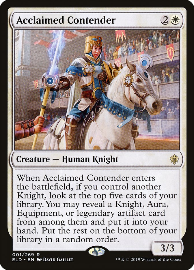 Acclaimed Contender [Throne of Eldraine] | The CG Realm