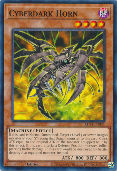 Cyberdark Horn [LDS1-EN031] Common | The CG Realm