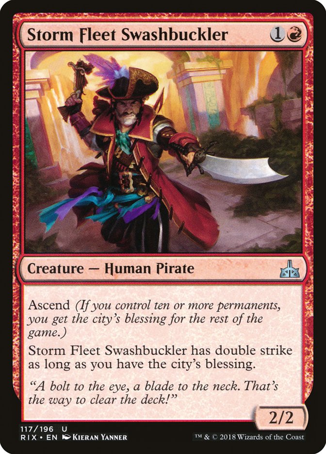 Storm Fleet Swashbuckler [Rivals of Ixalan] | The CG Realm