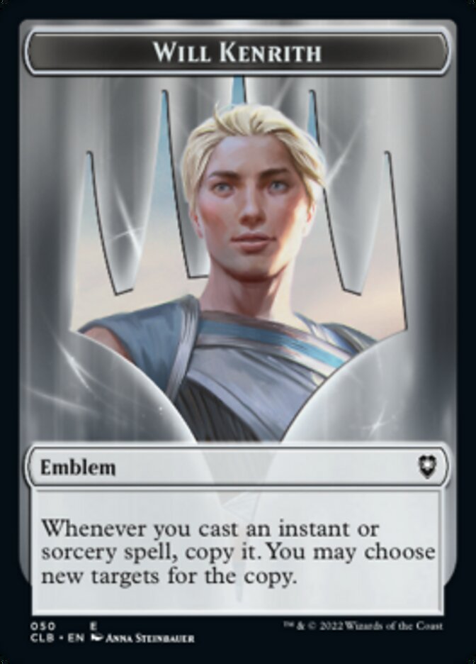 Will Kenrith Emblem // Copy Double-Sided Token [Commander Legends: Battle for Baldur's Gate Tokens] | The CG Realm