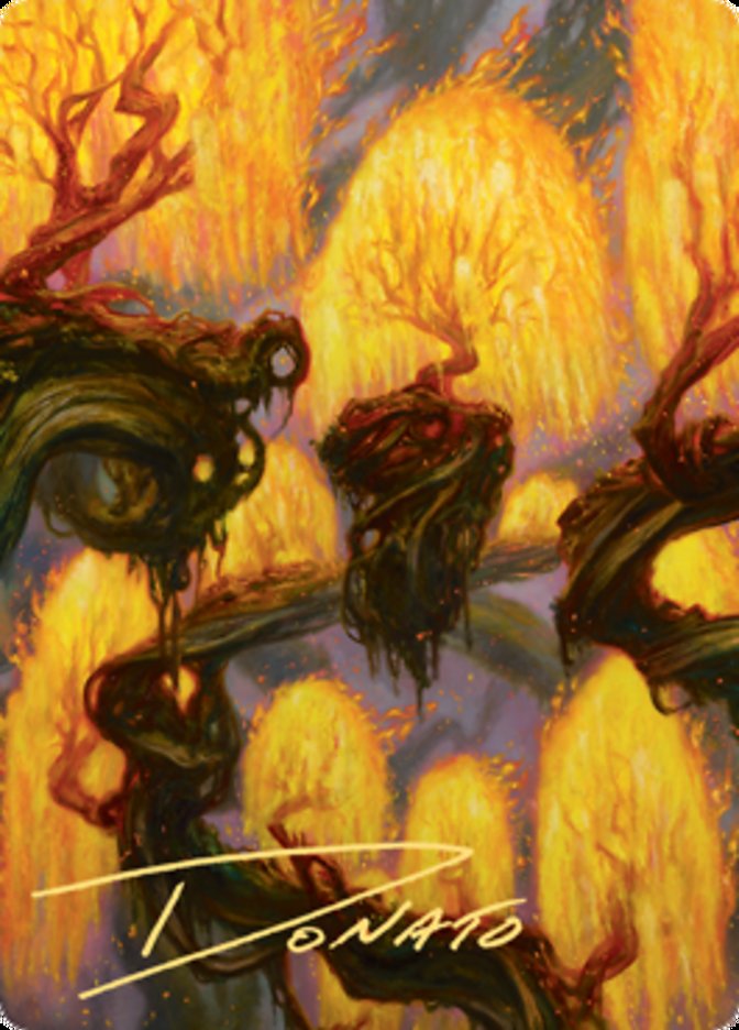 Grove of the Burnwillows Art Card (Gold-Stamped Signature) [Zendikar Rising Art Series] | The CG Realm