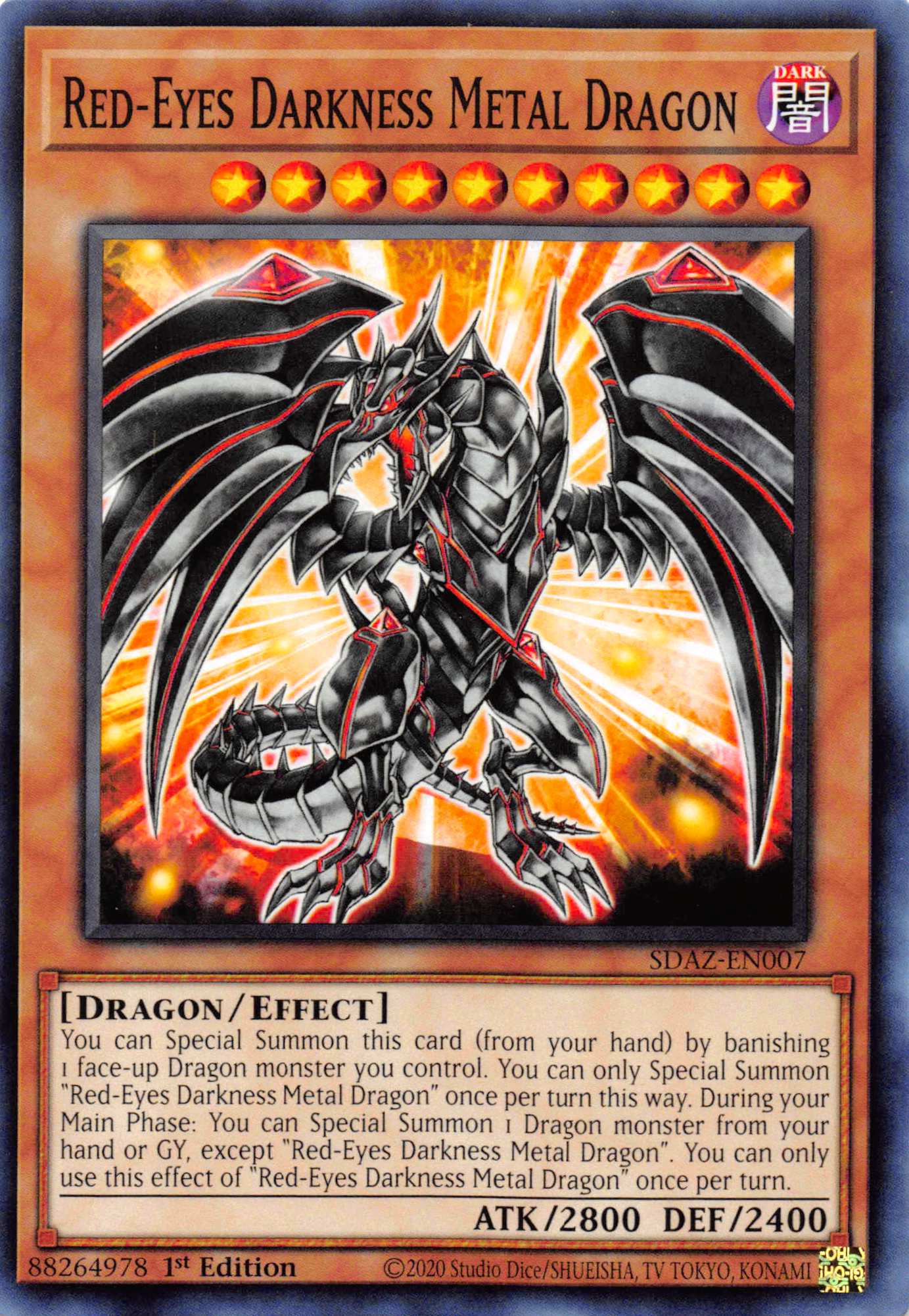 Red-Eyes Darkness Metal Dragon [SDAZ-EN007] Common | The CG Realm