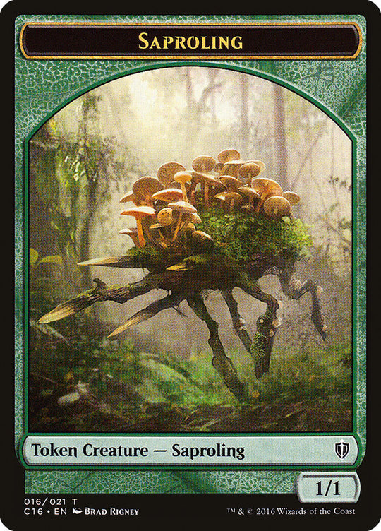 Bird (002) // Saproling  (016) Double-Sided Token (C16-002) - Commander 2016 Tokens