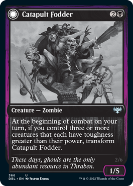 Catapult Fodder (DBL-366) - Innistrad: Double Feature: (Double Faced Transform)