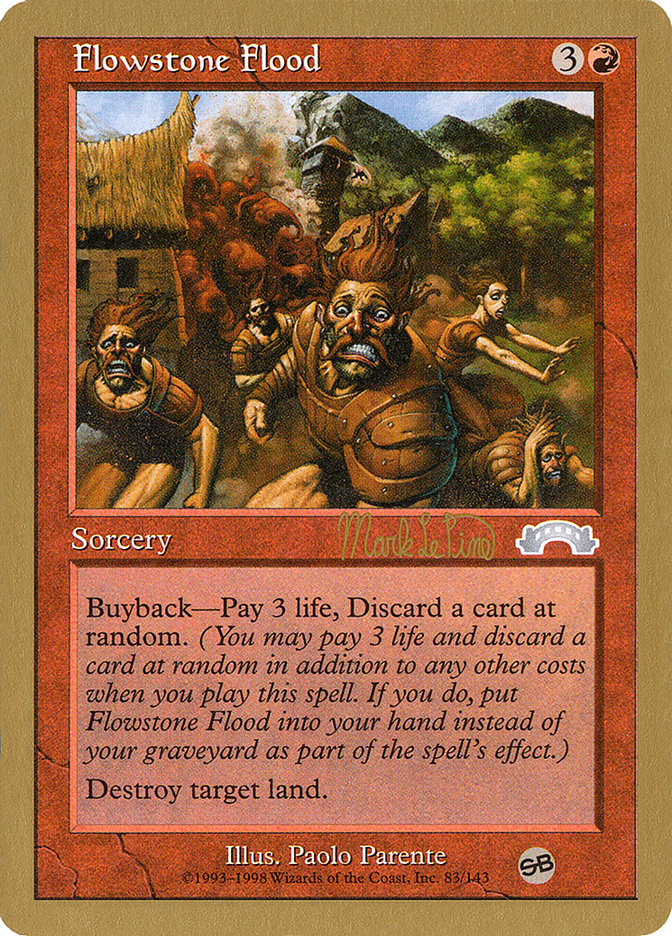 Flowstone Flood (Mark Le Pine) (SB) [World Championship Decks 1999] | The CG Realm