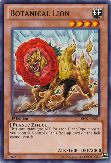 Botanical Lion [BP02-EN074] Mosaic Rare | The CG Realm