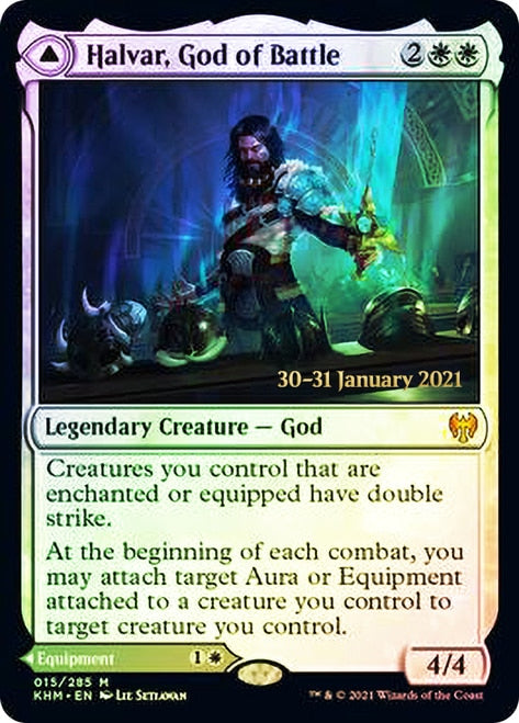 Halvar, God of Battle (PRE-15S) - Kaldheim Promos Foil