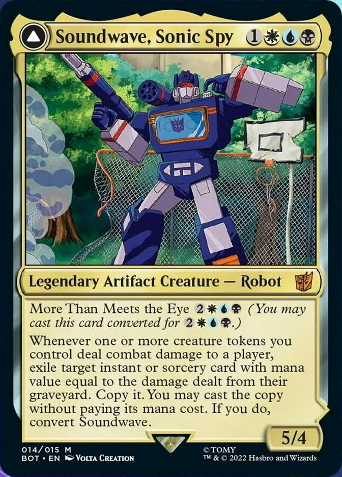 Soundwave, Sonic Spy (BOT-014) - Transformers: (convertdfc)
