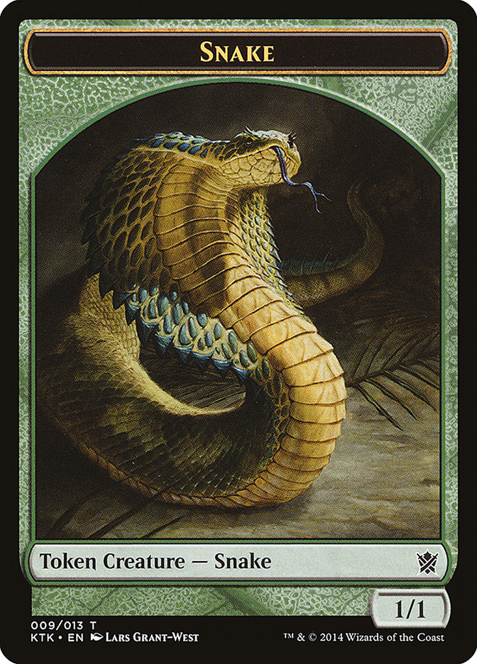 Snake Token [Khans of Tarkir Tokens] | The CG Realm