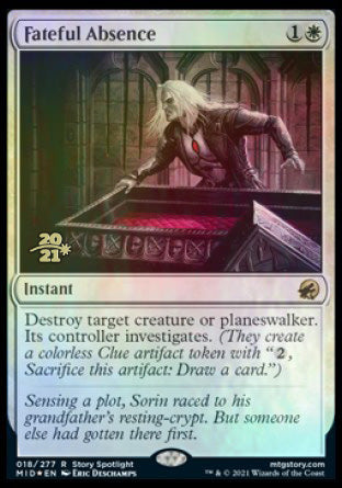 Fateful Absence [Innistrad: Midnight Hunt Prerelease Promos] | The CG Realm