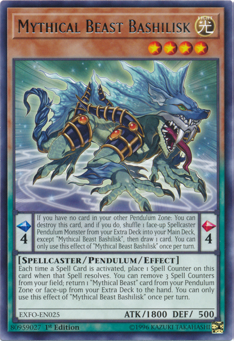 Mythical Beast Bashilisk [EXFO-EN025] Rare | The CG Realm