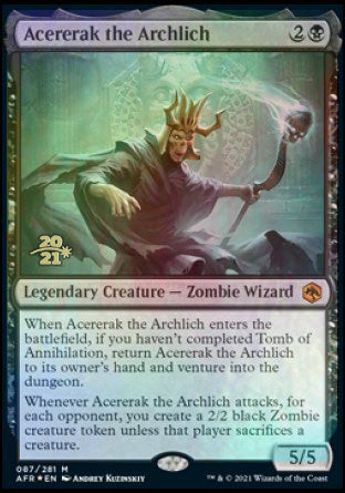 Acererak the Archlich [Dungeons & Dragons: Adventures in the Forgotten Realms Prerelease Promos] | The CG Realm