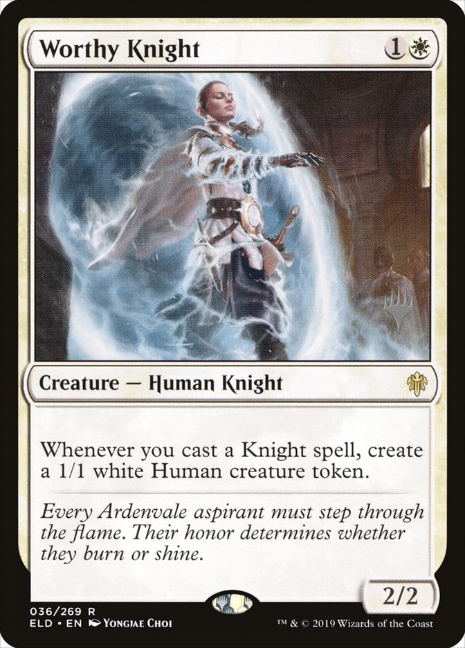 Worthy Knight (Promo Pack) [Throne of Eldraine Promos] | The CG Realm