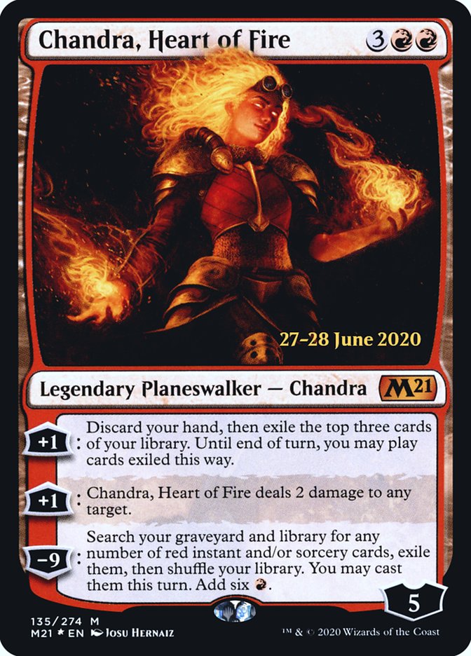 Chandra, Heart of Fire [Core Set 2021 Prerelease Promos] | The CG Realm