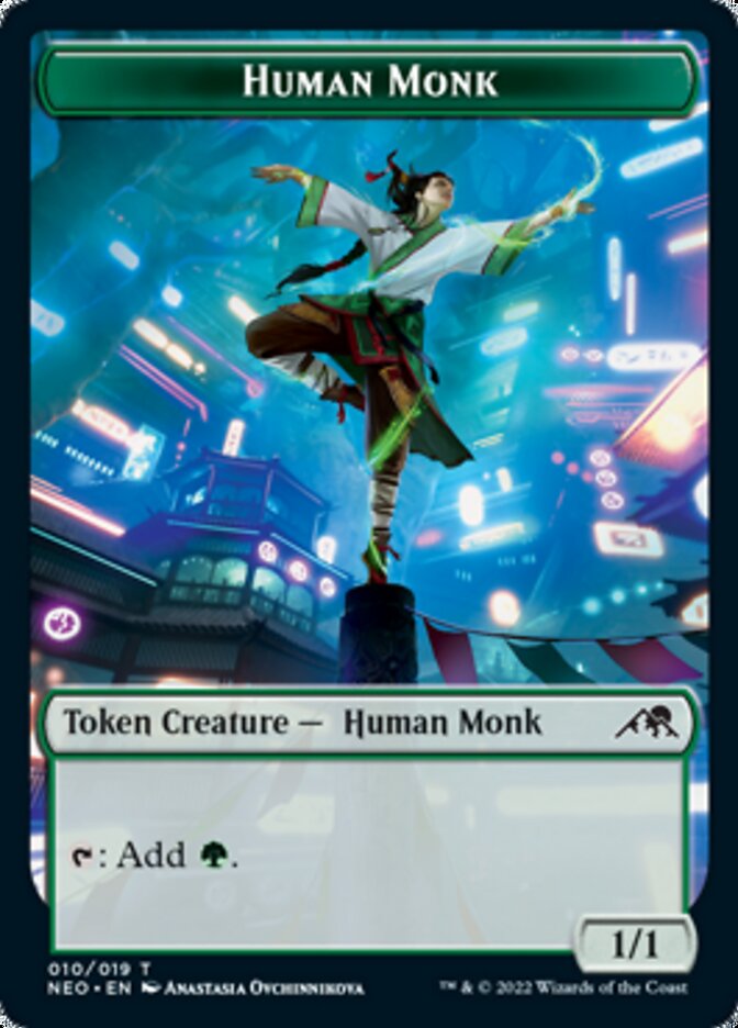Human Monk Token [Kamigawa: Neon Dynasty Tokens] | The CG Realm