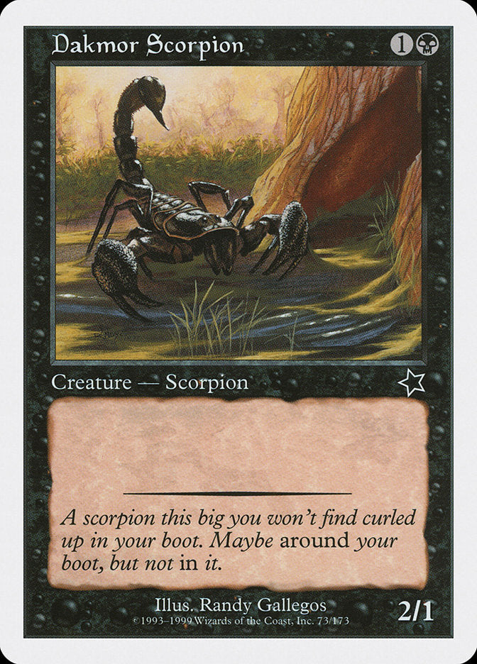 Dakmor Scorpion [Starter 1999] | The CG Realm