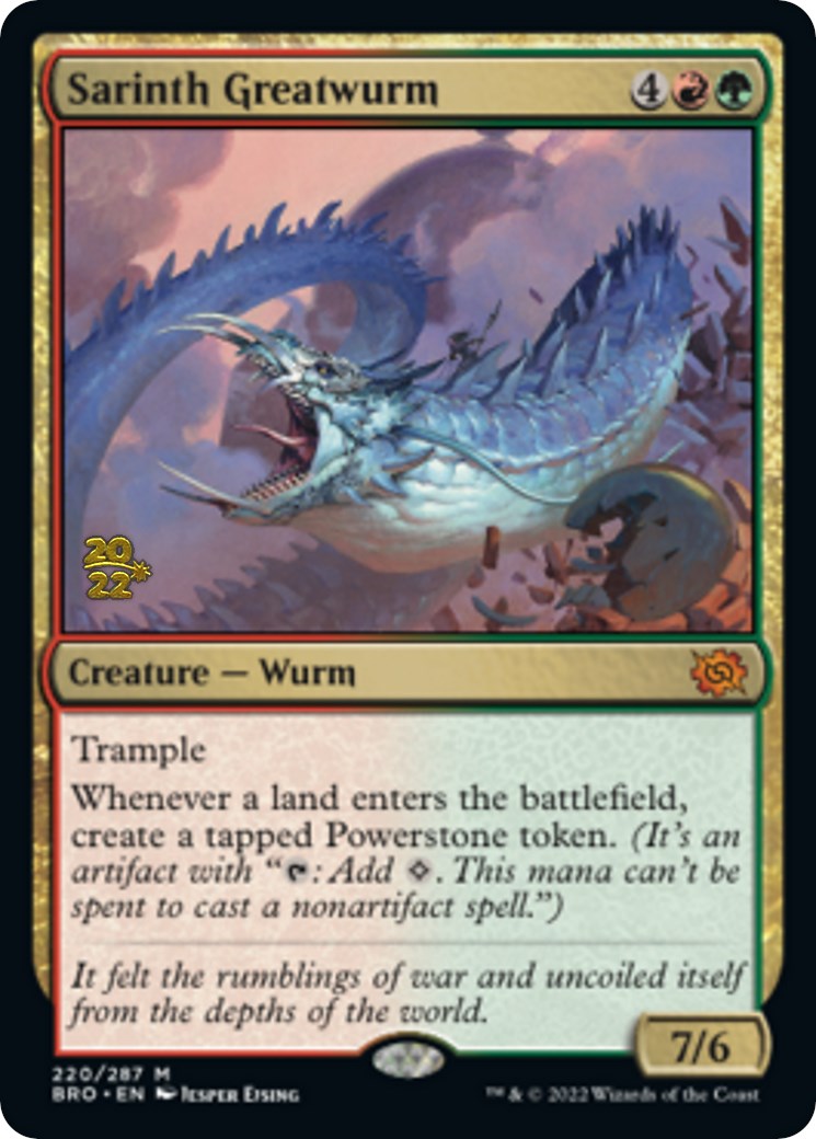 Sarinth Greatwurm [The Brothers' War Prerelease Promos] | The CG Realm