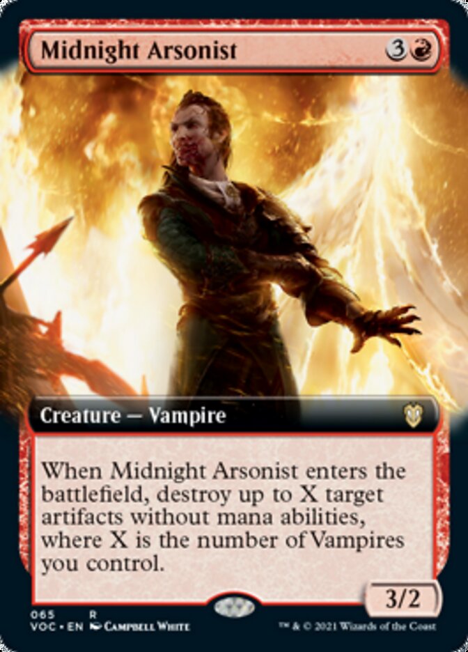Midnight Arsonist (Extended Art) [Innistrad: Crimson Vow Commander] | The CG Realm
