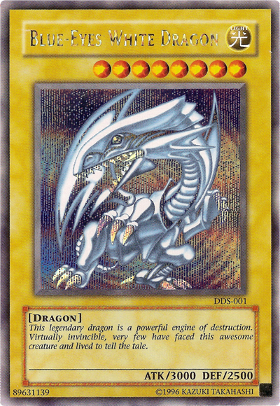 Blue-Eyes White Dragon (Dark Duel Stories) [DDS-001] Secret Rare | The CG Realm