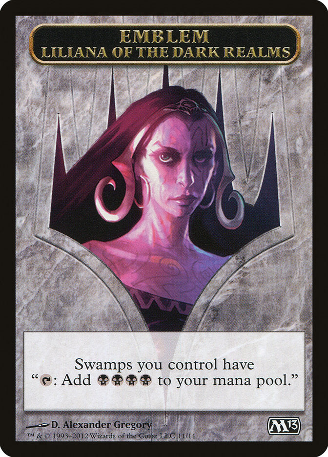 Liliana of the Dark Realms Emblem [Magic 2013 Tokens] | The CG Realm