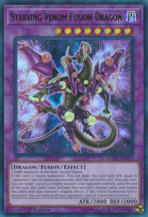 Starving Venom Fusion Dragon [LEDD-ENC25] Ultra Rare | The CG Realm