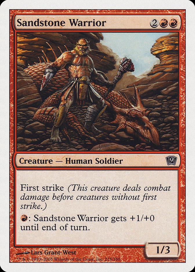 Sandstone Warrior [Ninth Edition] | The CG Realm