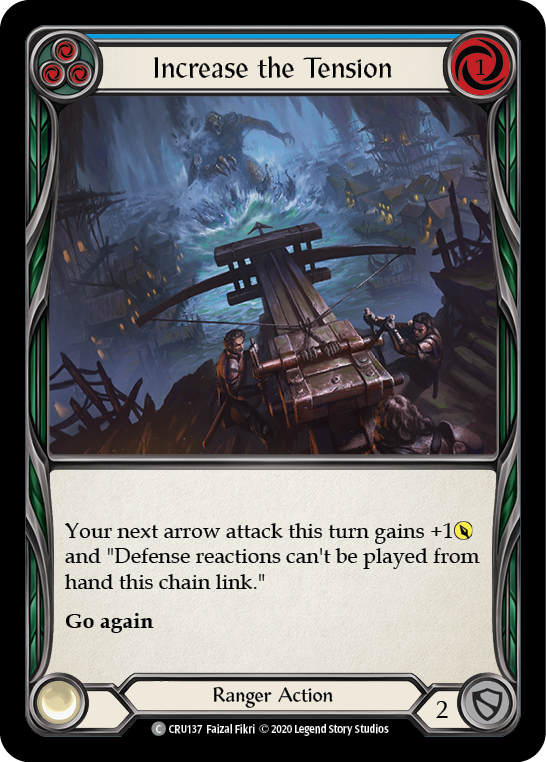 Increase the Tension (Blue) [CRU137] (Crucible of War)  1st Edition Rainbow Foil | The CG Realm