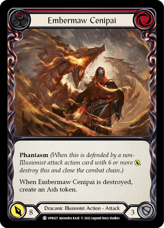 Embermaw Cenipai (Red) [UPR027] (Uprising)  Rainbow Foil | The CG Realm