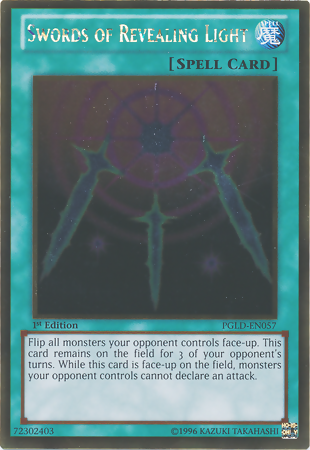 Swords of Revealing Light [PGLD-EN057] Gold Rare | The CG Realm